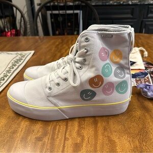 BANGS SHOES unisex Education Smiley Power Platforms Sneakers